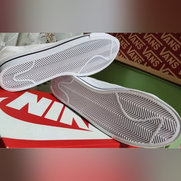 Nike Court Legacy Canvas CW6539-100 Wht/Blk Low Top Sneaker 7.5M - Picture 12 of 14